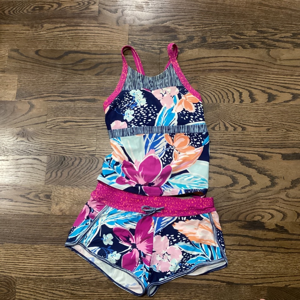 Athleta girl tankini swim suit